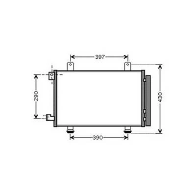 Condensatore climatizzatore per FIAT SEDICI dal 2007, OEM 71747380, nuovo