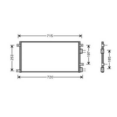 Condensatore climatizzatore per IVECO DAILY CITY 2000-2006, OEM 504022601, nuovo