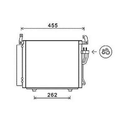 Condensatore climatizzatore per HYUNDAI i10 I fase 1 2007-2009, OEM 976060X200, nuovo