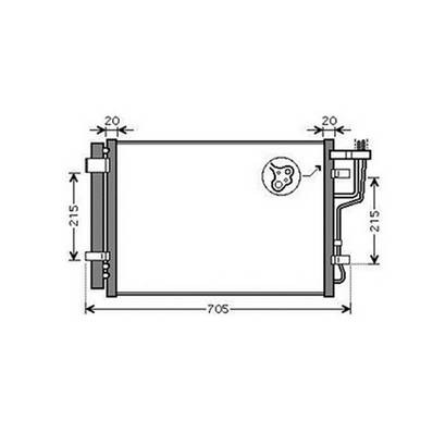 Condensatore climatizzatore per HYUNDAI i30 I fase 1 2007-2010, OEM 976062H000, nuovo