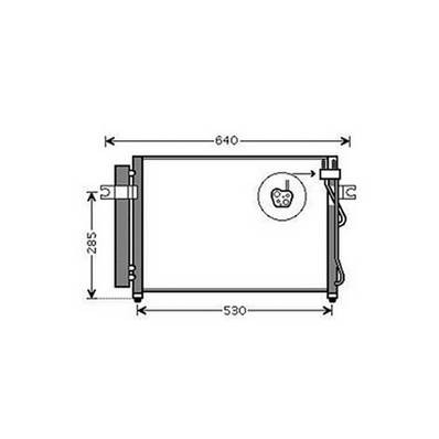 Condensatore climatizzatore per HYUNDAI GETZ fase 1 2002-2005, OEM 976061C300, nuovo