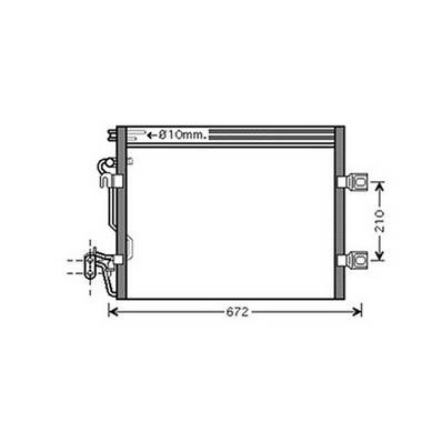 Condensatore climatizzatore per MERCEDES CLASSE S 1998-2002 (W220), OEM A2215000554, nuovo