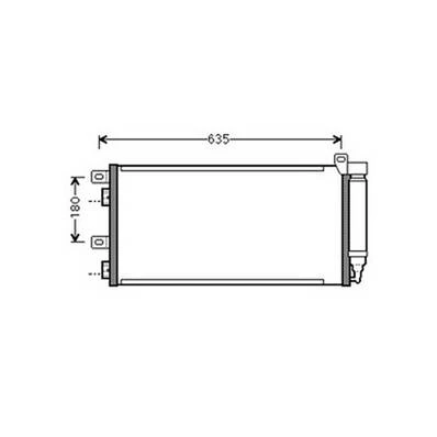 Condensatore climatizzatore per MINI ONE/COOPER R50/R53 2001-2004, OEM 64531490572, nuovo