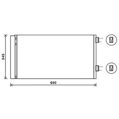 Condensatore climatizzatore per MINI ONE/COOPER R56 2006-2010, OEM 64539228607, nuovo
