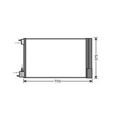 Condensatore climatizzatore per OPEL INSIGNIA I fase 1 2009-2013, OEM 13241737, nuovo