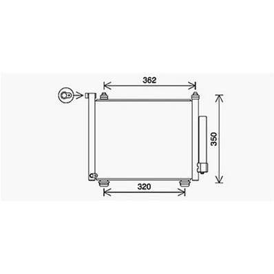 Condensatore climatizzatore per OPEL AGILA 2000-2008, OEM 9214335, nuovo