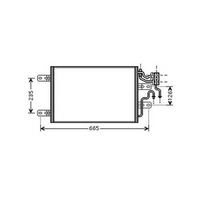 Condensatore climatizzatore per OPEL MERIVA A fase 1 2003-2006, OEM 13148296, nuovo