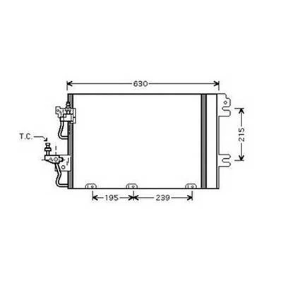 Condensatore climatizzatore per OPEL ASTRA H 2004-2007, OEM 1850096, nuovo