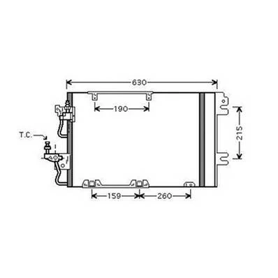 Condensatore climatizzatore per OPEL ASTRA H 2004-2007, OEM 93178959, nuovo