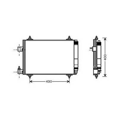 Condensatore climatizzatore per PEUGEOT 407 2004-2007, OEM 6455GY, nuovo