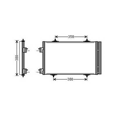 Condensatore climatizzatore per PEUGEOT 407 2004-2007, OEM 6455JA, nuovo