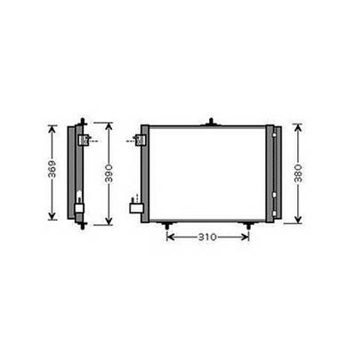 Condensatore climatizzatore per PEUGEOT 1007 2005-2010, OEM 6455JF, nuovo