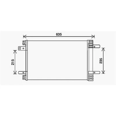 Condensatore climatizzatore per PEUGEOT 308 II fase 1 2013-2017, OEM 9673629780, nuovo