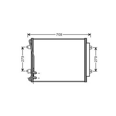 Condensatore climatizzatore per VOLKSWAGEN PASSAT B6 2005-2010, OEM 3C0820411D, nuovo