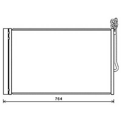 Condensatore climatizzatore per VOLKSWAGEN TOUAREG II 2010-2014, OEM 7P0820411A, nuovo