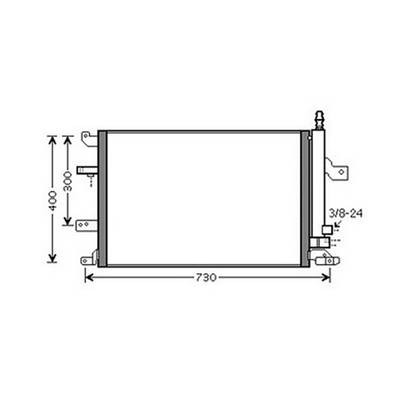 Condensatore climatizzatore per VOLVO V70 II 2000-2004, OEM 30781281, nuovo