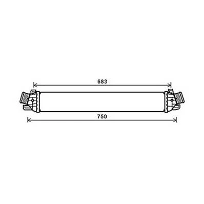 Intercooler per ALFA ROMEO GIULIETTA 2010-2016, OEM 50517002, nuovo