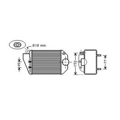 Intercooler per AUDI A4 I fase 1 1994-1999, OEM 59145805, nuovo
