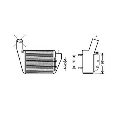 Intercooler per AUDI A4 I fase 1 1994-1999, OEM 59145806, nuovo