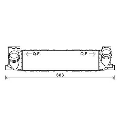 Intercooler per BMW Serie 1 F20-F21 2011-2015, OEM 17517600530, nuovo