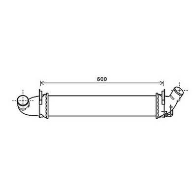 Intercooler per DACIA LOGAN I fase 1 2005-2008, OEM 6001548727, nuovo