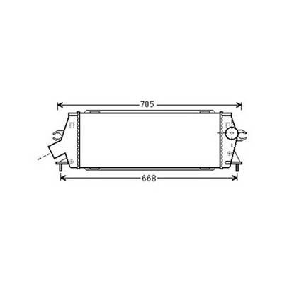 Intercooler per NISSAN PRIMASTAR fase 2 2006-2016, OEM 8200411160, nuovo