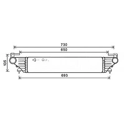 Intercooler per FIAT 500L fase 1 2012-2017, OEM 51887954, nuovo