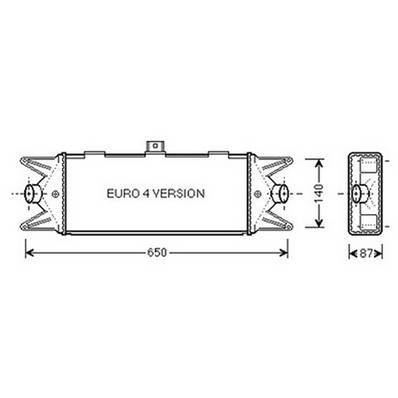 Intercooler per IVECO DAILY CITY 2000-2006, OEM 504084140, nuovo