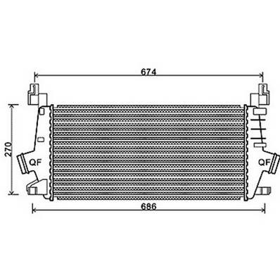 Intercooler per OPEL ASTRA H 2007-2009, OEM 1302144, nuovo
