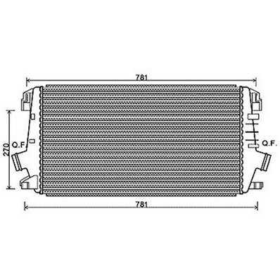 Intercooler per OPEL ASTRA H 2007-2009, OEM 1302133, nuovo