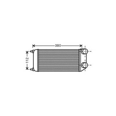Intercooler per PEUGEOT 106 fase 2 1998-2005, OEM 0384H1, nuovo
