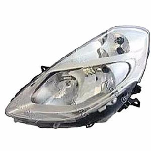 Faro ottico anteriore sinistro per RENAULT CLIO 3 - 2009 > 2012 H7+H7 C/ Corpo Cromato Nuovo