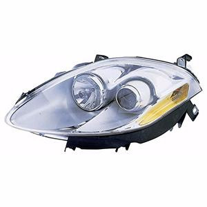 Faro ottico anteriore sinistro per FIAT BRAVO - 2007 H1+H1 C/Corpo Cromato Nuovo