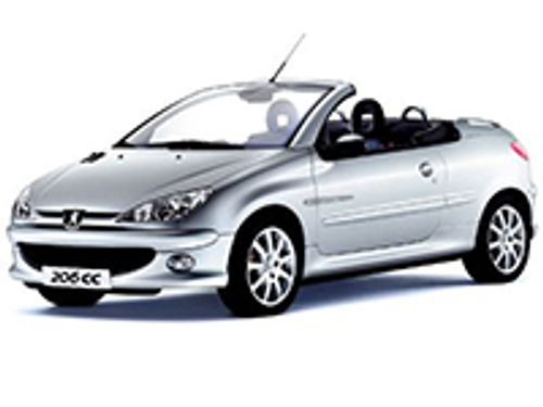 PEUGEOT 206 CC Cabriolet dal 09-1998 al 02-2009 PEUGEOT 206 CC Cabriolet dal 09-1998 al 02-2009