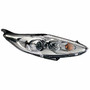 Faro ottico anteriore destro per FORD FIESTA - 2008 > 2012 H7+H1 C/Corpo Cromato Nuovo