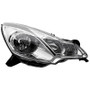 Faro ottico anteriore destro con profilo Nero per CITROEN DS3 dal 2010 al 2016 Elettrico, H1+H7 Nuovo