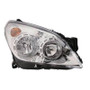 Faro ottico anteriore destro per OPEL ASTRA H dal 2007 al 2009 H7+H1, Con Corpo Cromato, Nuovo