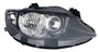 Faro ottico anteriore destro per SEAT IBIZA - 2008 > 2012 H7+H7 Elettrico C/ Corpo Nero Nuovo