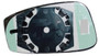 Vetro Specchio destro per FORD KA - 2009 > 2016 C/Piastra Nuovo