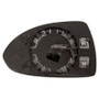 Vetro Specchio destro per OPEL CORSA D dal 2006 al 2011 Termico, Con Piastra, Nuovo