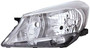 Faro Fanale Anteriore sinistro per TOYOTA YARIS - 2011 > 2014 H4 C/Corpo Cromato Profilo Grigio