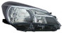 Faro ottico anteriore destro per TOYOTA YARIS - 2014 H4 C/ Corpo Nero Nuovo