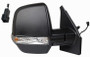 Specchietto Retrovisore destro meccanico per FIAT DOBLO dal 2015  al 2022, Con fanale, Con sonda, Mod. CARGO, 4 pin, Nero