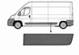 Modanatura laterale alettone posteriore sinistro per FIAT DUCATO III fase 2, dal 2014, telaio lungo, Grigio, 80cm, Nuovo