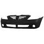 Paraurti anteriore per DACIA LOGAN I fase 1, 2005-2008, fori fendinebbia, nero, Nuovo