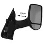 Specchietto retrovisore destro elettrico per FORD TRANSIT Mk6, 2000-2006, (braccio lungo), sbrinato, nero, Nuovo