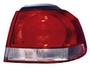 Fanale posteriore esterno destro VOLKSWAGEN GOLF VI 2008-2012, rosso/bianco, (tipo Hella), parte sull'ala