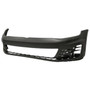 Paraurti anteriore per VOLKSWAGEN GOLF VII GTI/GTD fase 1, 2013-2016, fori lavafari, Nuovo da verniciare