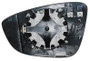 Vetro specchietto retrovisore destro per VOLKSWAGEN PASSAT B7 2011-2014, sbrinato, clip-on