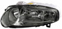 Faro anteriore sinistro con ottica per ALFA ROMEO 147 2000-2004, H7+H7+H1, corpo nero, Mod. GTA, Nuovo